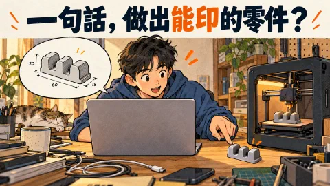 一句話做出能 3D 列印的零件？text-to-cad 把 AI 接上 CAD | AI Insights